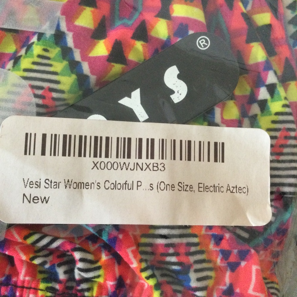 Womens Always Pink and Red Chevron Leggings. New - Picture 11 of 13